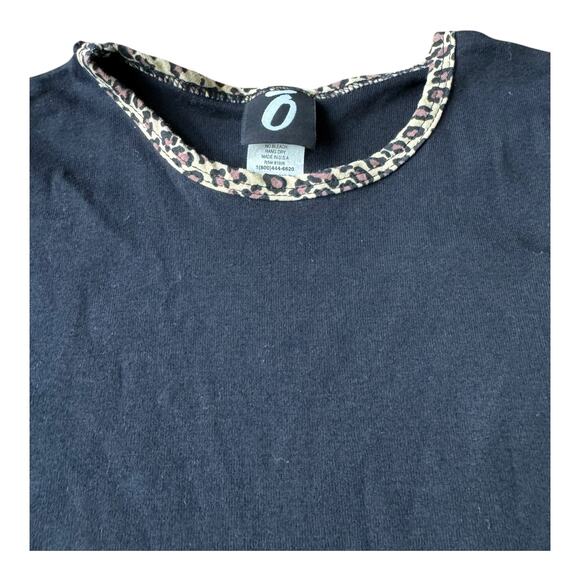 NWT Otomix t shirt short sleeve matching bottoms black cheetah cotton size small - Picture 7 of 16